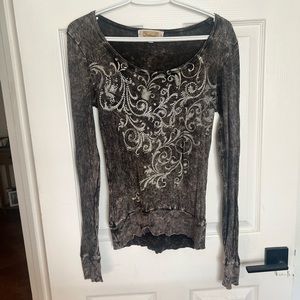 Brown long sleeve shirt